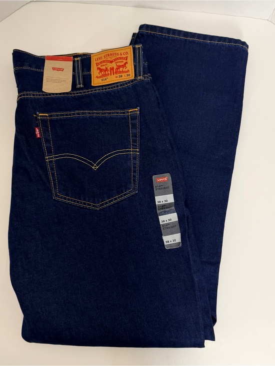 Levi's Other - Levi’s 514 Men’s Straight Fit Jeans W38 L30 Dark Wash NWT